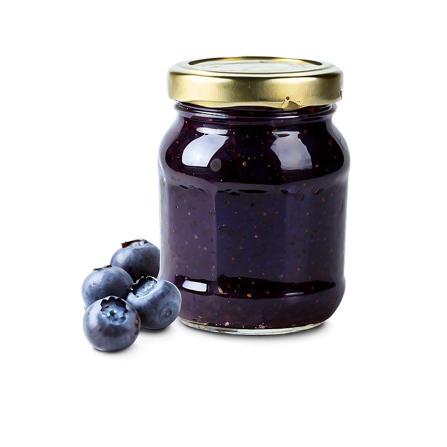 Organic Blueberry Jam Jar Png Jxr57