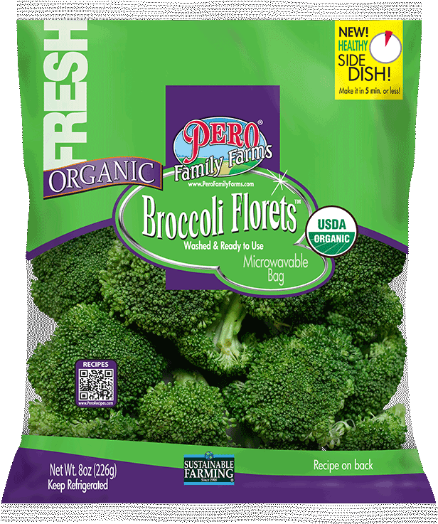 Organic Broccoli Florets Packaging