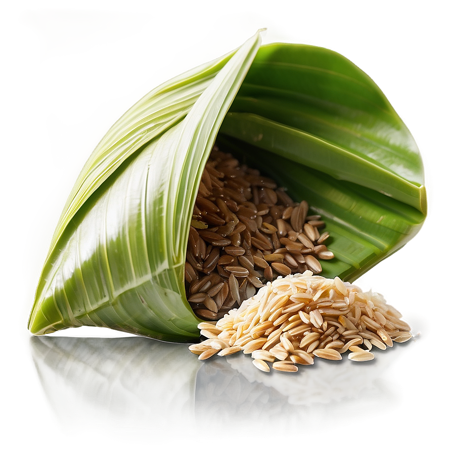 Organic Brown Rice Grains Png Sjx