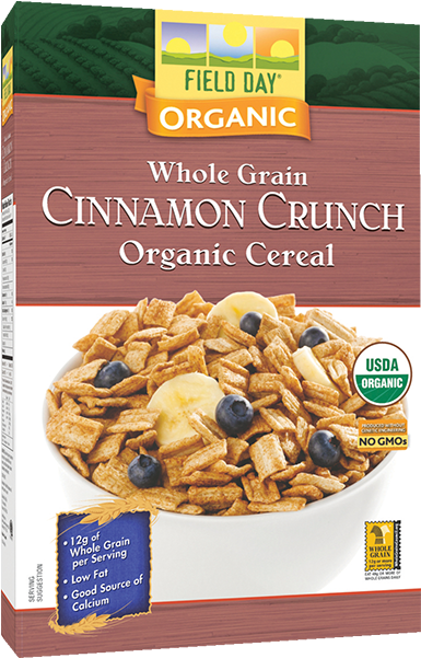 Organic Cinnamon Crunch Cereal Box