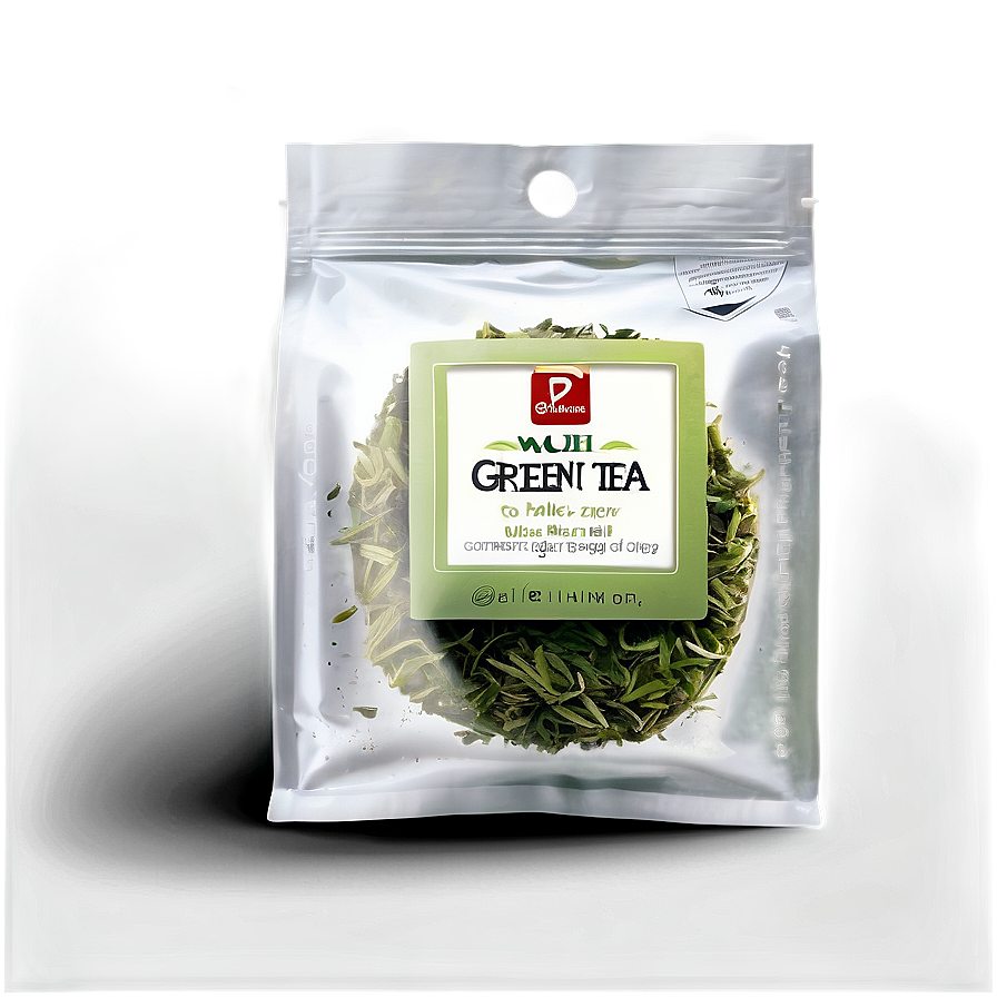 Organic Green Tea Bag Png Ywj