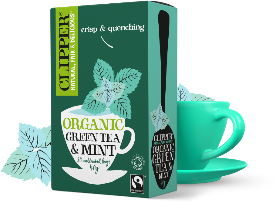 Organic Green Teaand Mint Packaging