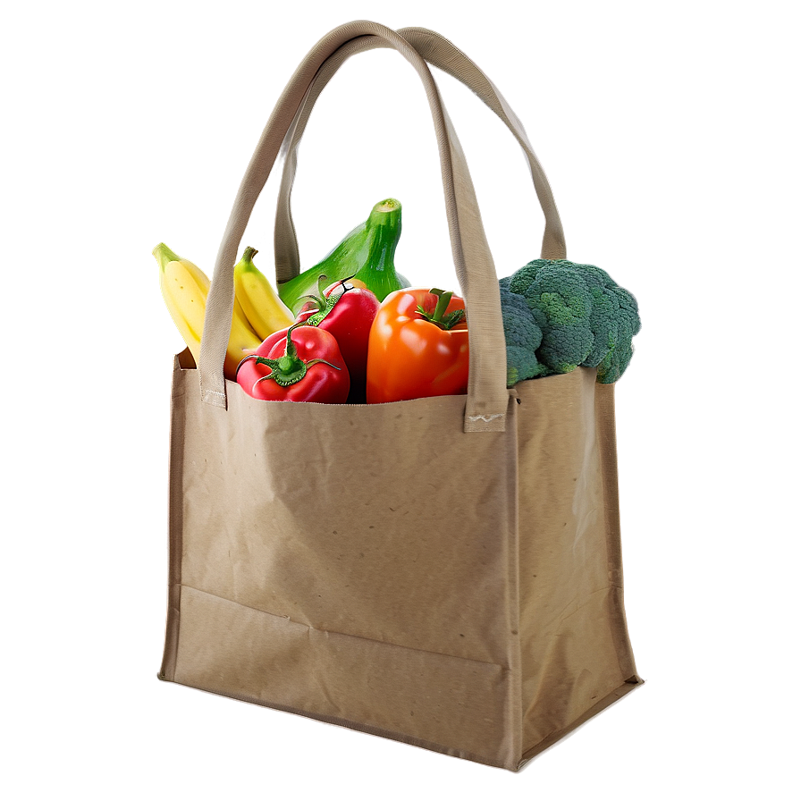 Organic Grocery Bag Png 06132024