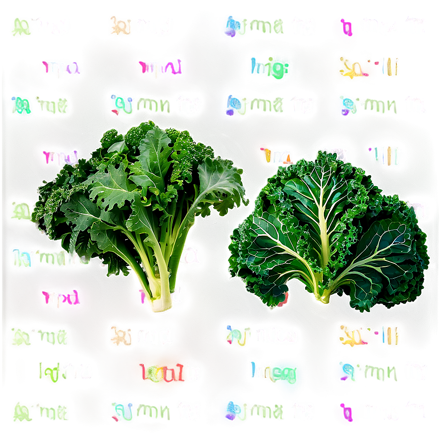 Organic Kale Leaves Bundle Png Pqd