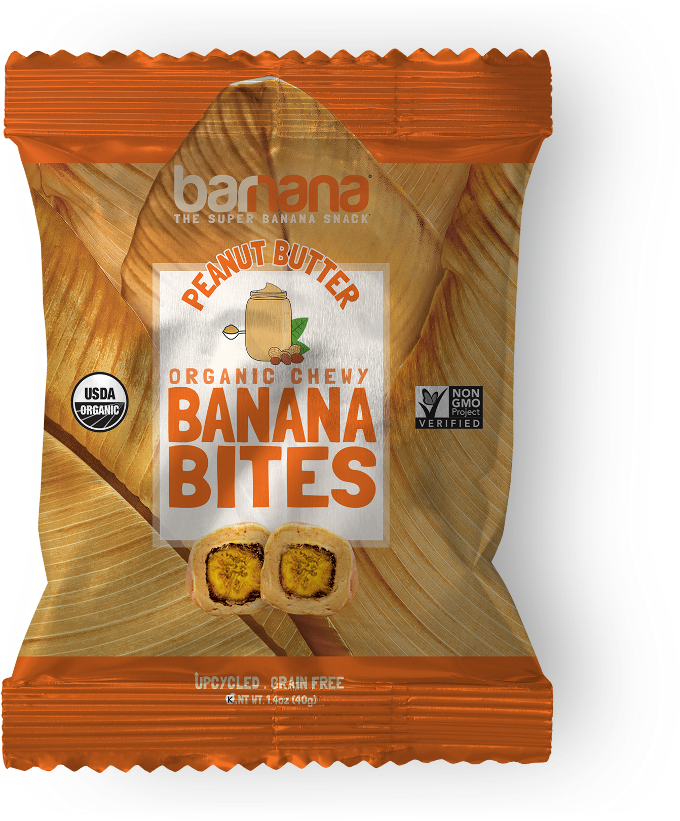 Organic Peanut Butter Banana Bites Packaging