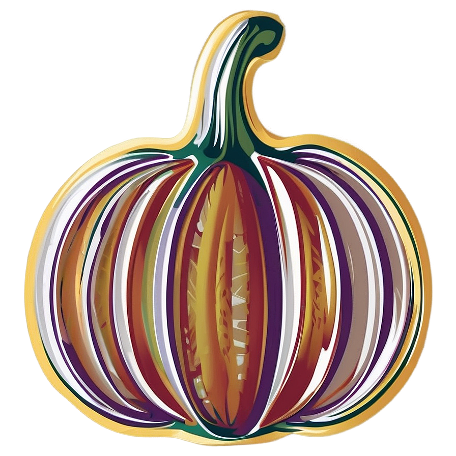 Organic Pumpkin Outline Shape Png Hpg5