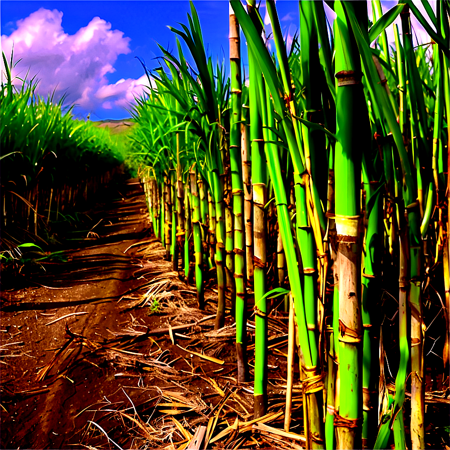 Organic Sugarcane Field Png Pqv