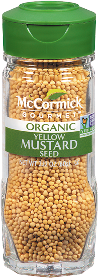 Organic Yellow Mustard Seed Spice Jar