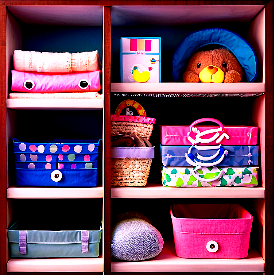 Organized Baby Nursery Closet Png 32