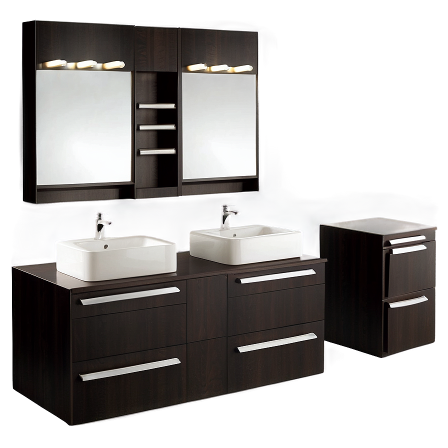 Organized Bathroom Vanity Cabinet Png 06212024