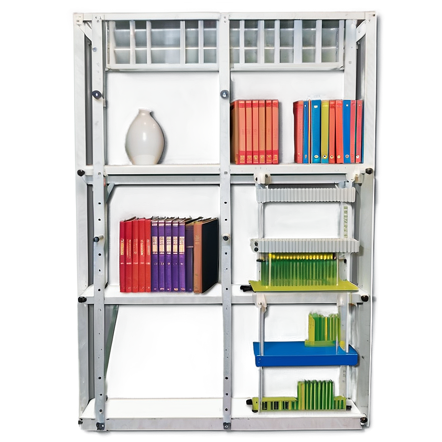 Organized Bookshelf Display Png 06212024