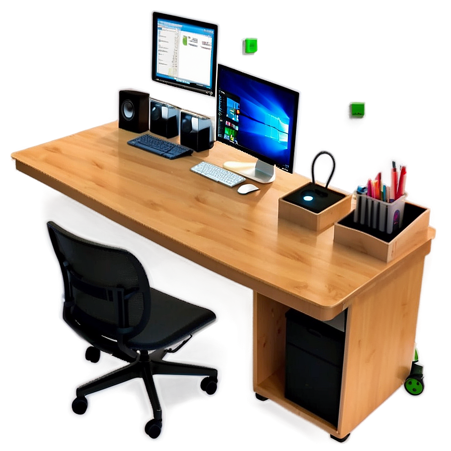 Organized Desk Setup Png 70