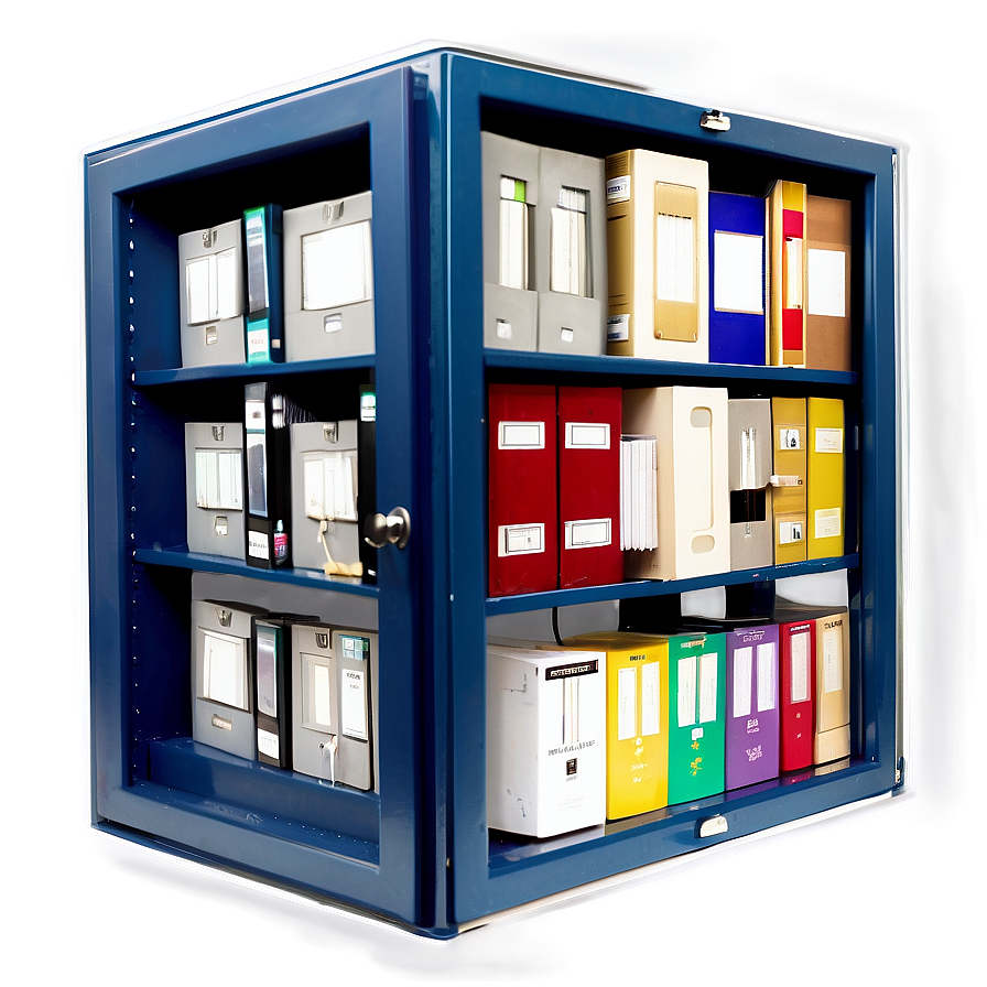 Organized Photo Albums Cabinet Png 06212024