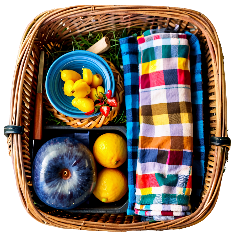 Organized Picnic Basket Png 50