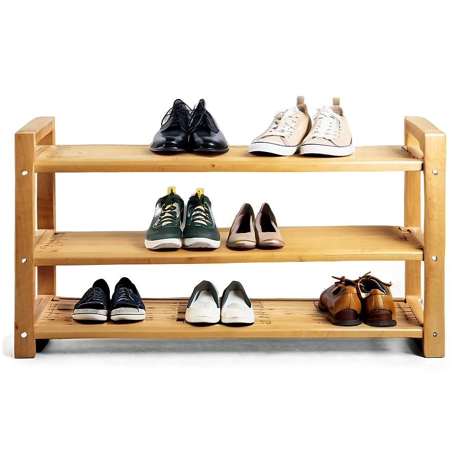 Organized Shoe Rack Png 06212024