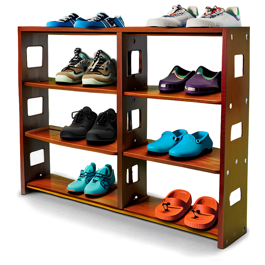 Organized Shoe Rack Png Dbg41