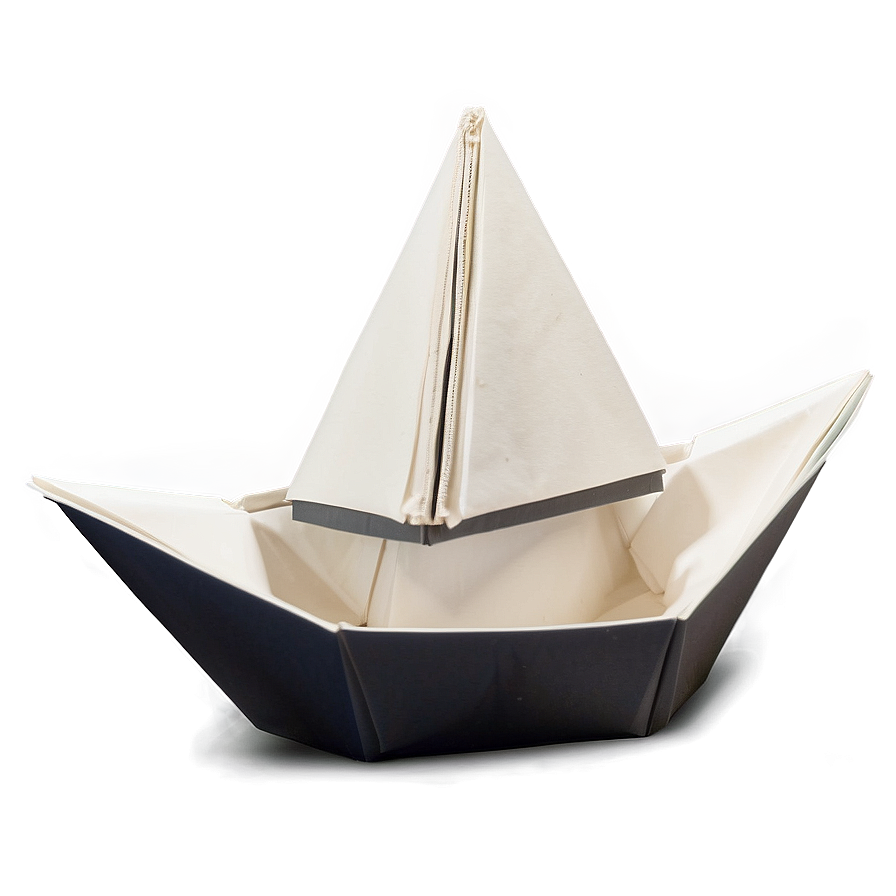 Origami Boat Instruction Png Oer