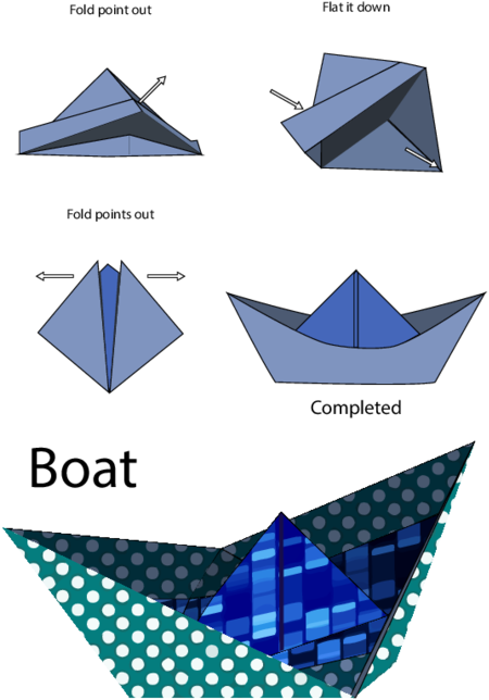 Origami Boat Instructions