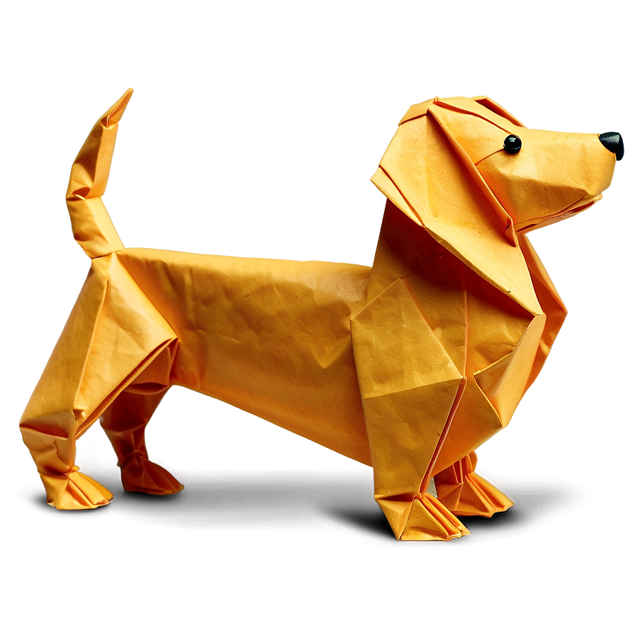 Origami Dachshund Dog Png 64