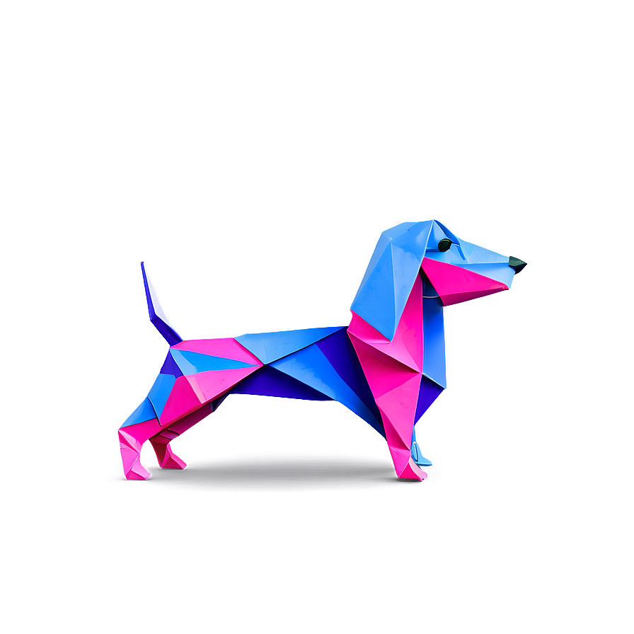 Origami Dachshund Dog Png Oqi16