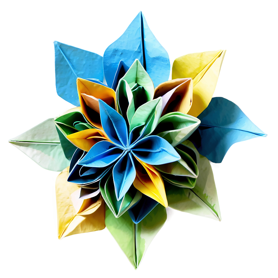 Origami Kusudama Flower Png Acx10