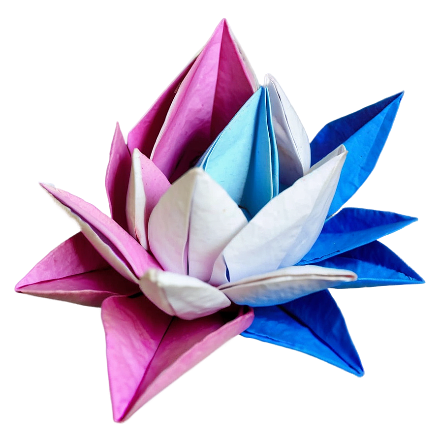 Origami Lotus Flower Elegance Png Iok59