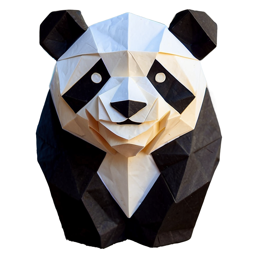 Origami Panda Design Png Sip