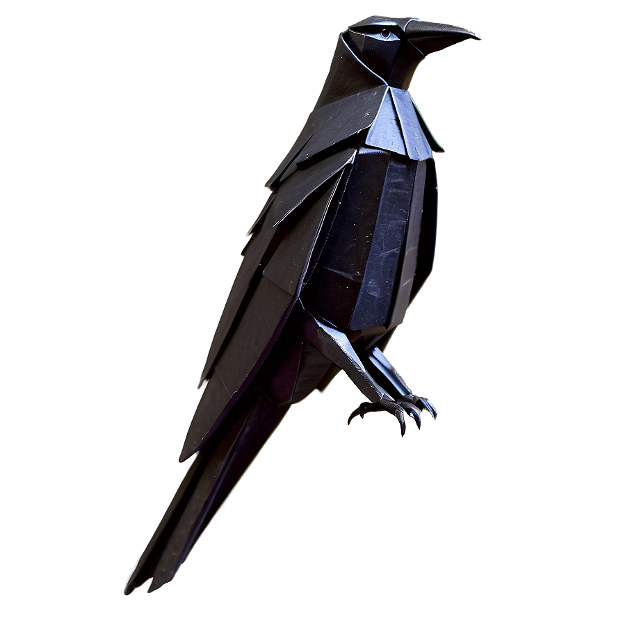 Origami Raven Figure Png 21