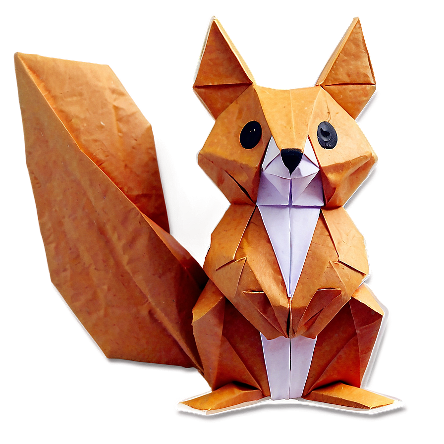 Origami Squirrel Woodland Png 11