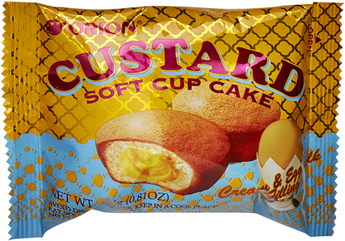 Orion Custard Soft Cup Cake Packaging