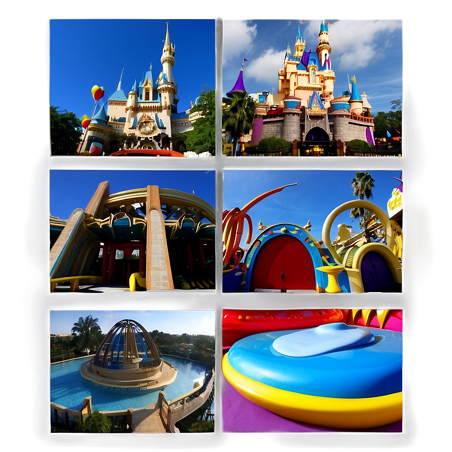 Orlando Theme Parks Collage Png 97