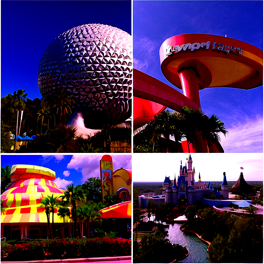 Orlando Theme Parks Collage Png Kyi83