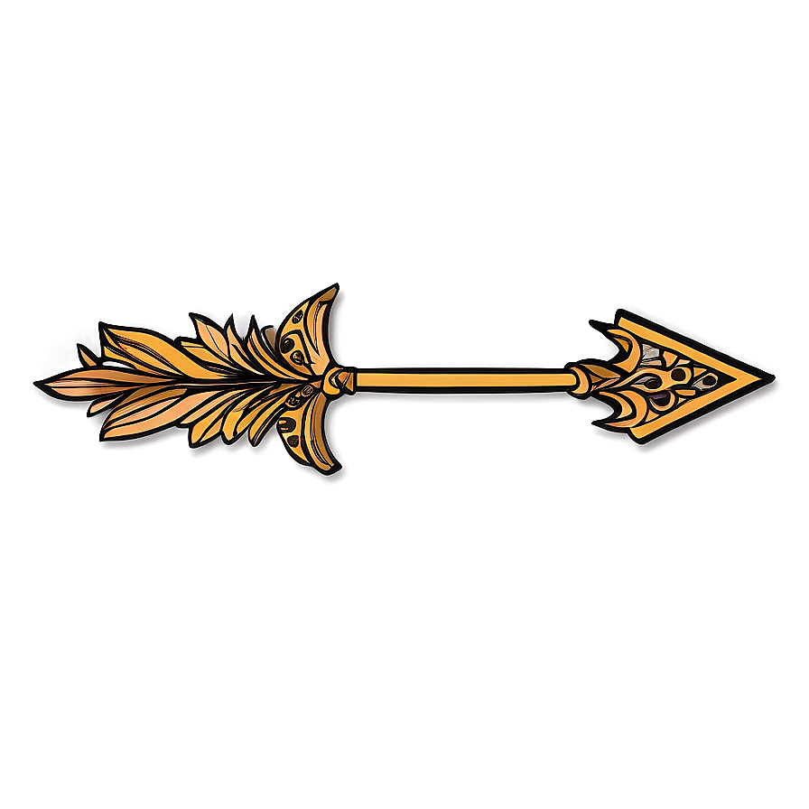 Ornamental Arrow Doodle Png 06122024