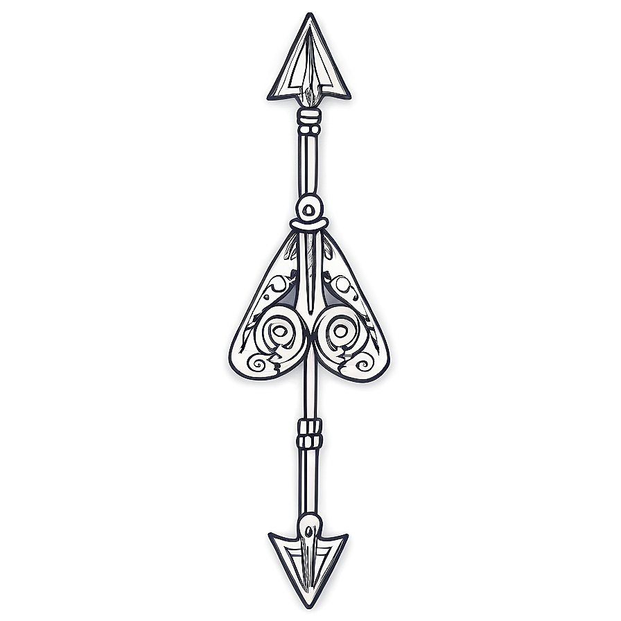 Ornamental Arrow Doodle Png Pav