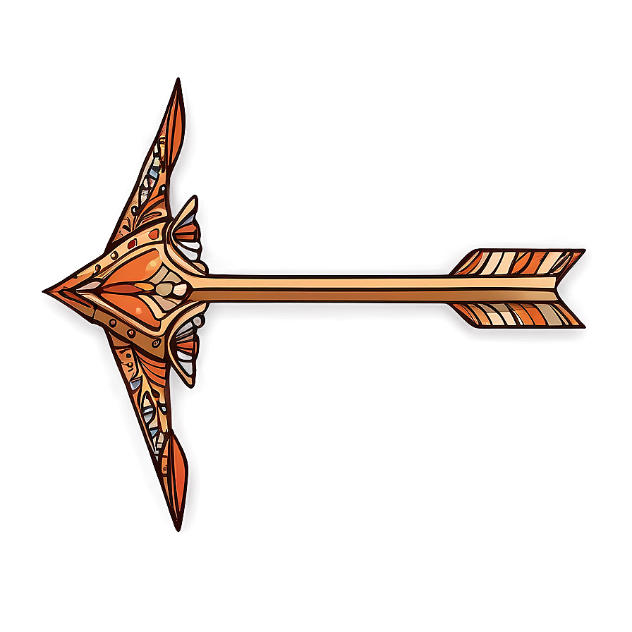 Ornamental Arrow Doodle Png Ppd22