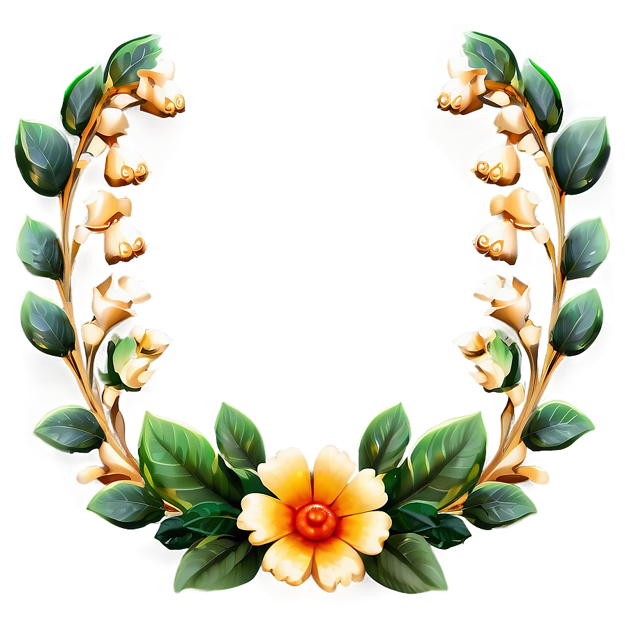 Ornamental Floral Divider Png Qjy