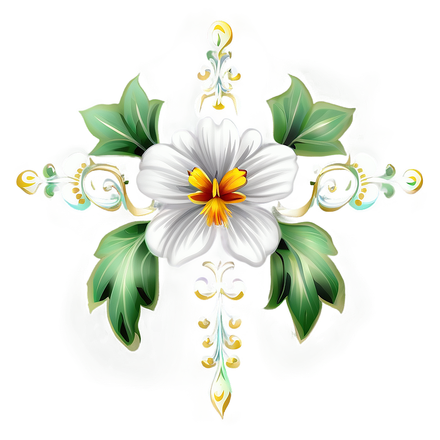 Ornamental Flower Drawing Png 06272024