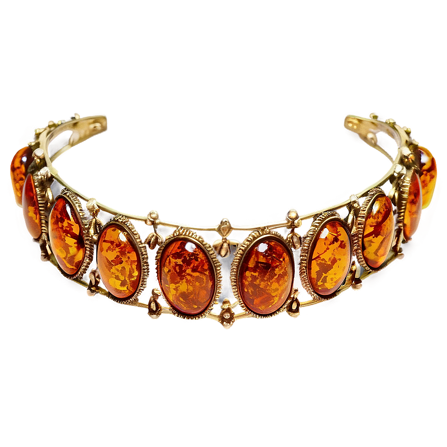 Ornate Amber Tiara Png 06242024