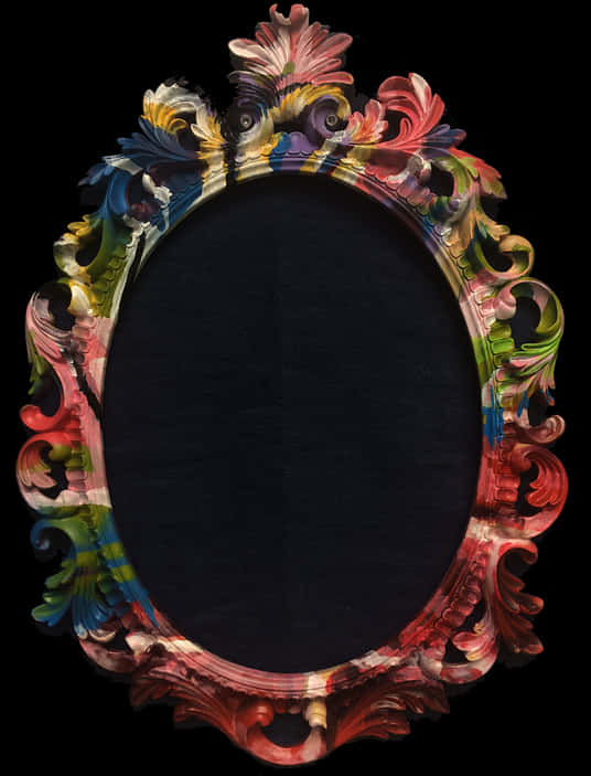 Ornate Baroque Frame Colorful