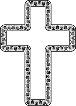 Ornate Black Cross Design