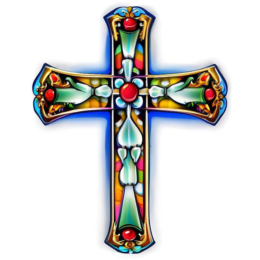 Ornate Catholic Cross Clipart Png Bnb13