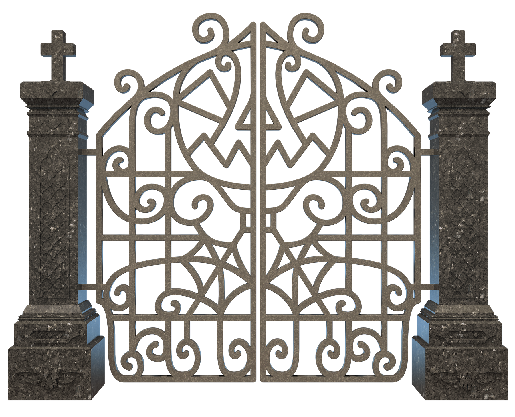 Ornate Cemetery Gate Design