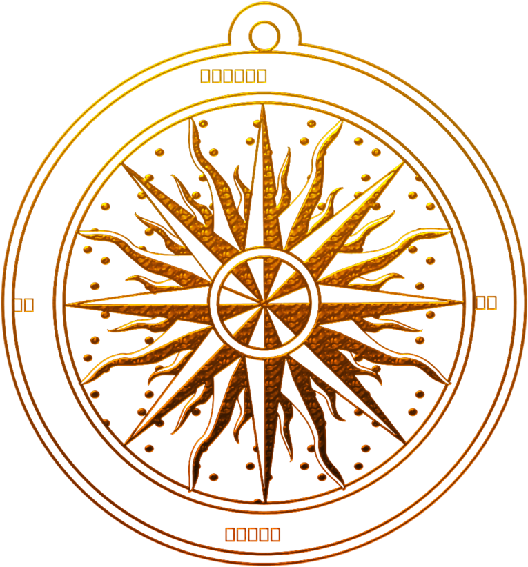 Ornate Compass Rose Design