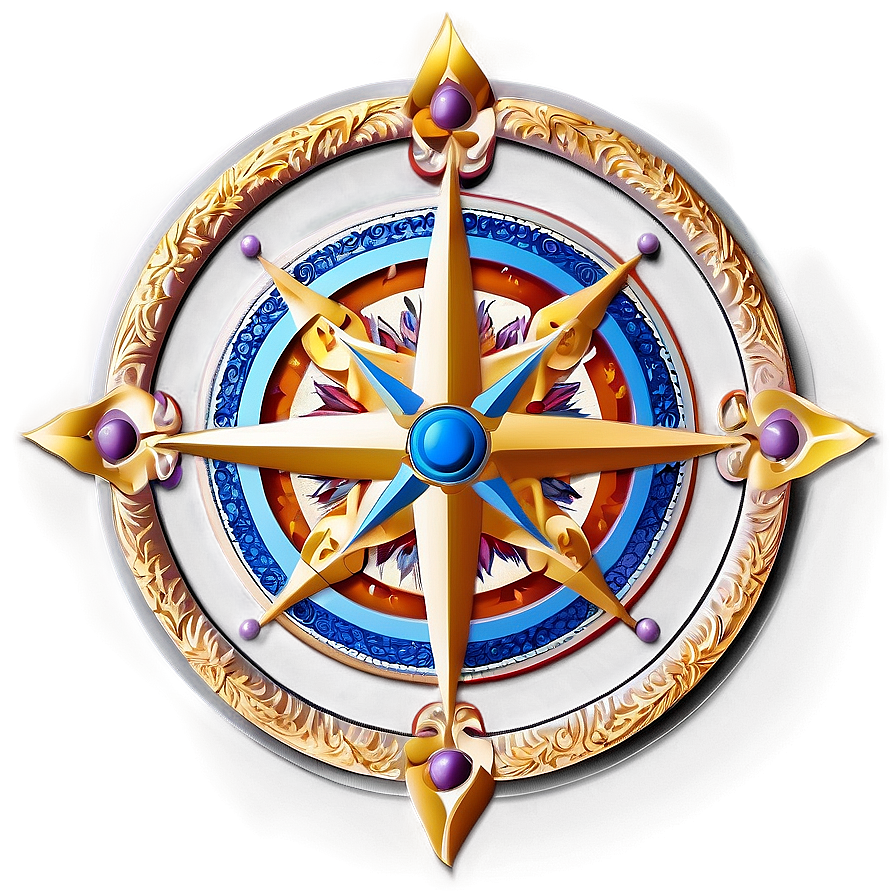 Ornate Compass Rose Png 68