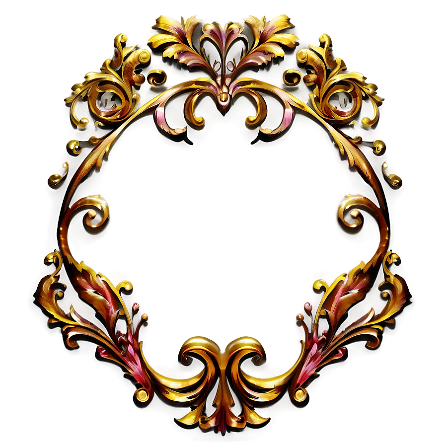 Ornate Filigree Decoration Png Enh46