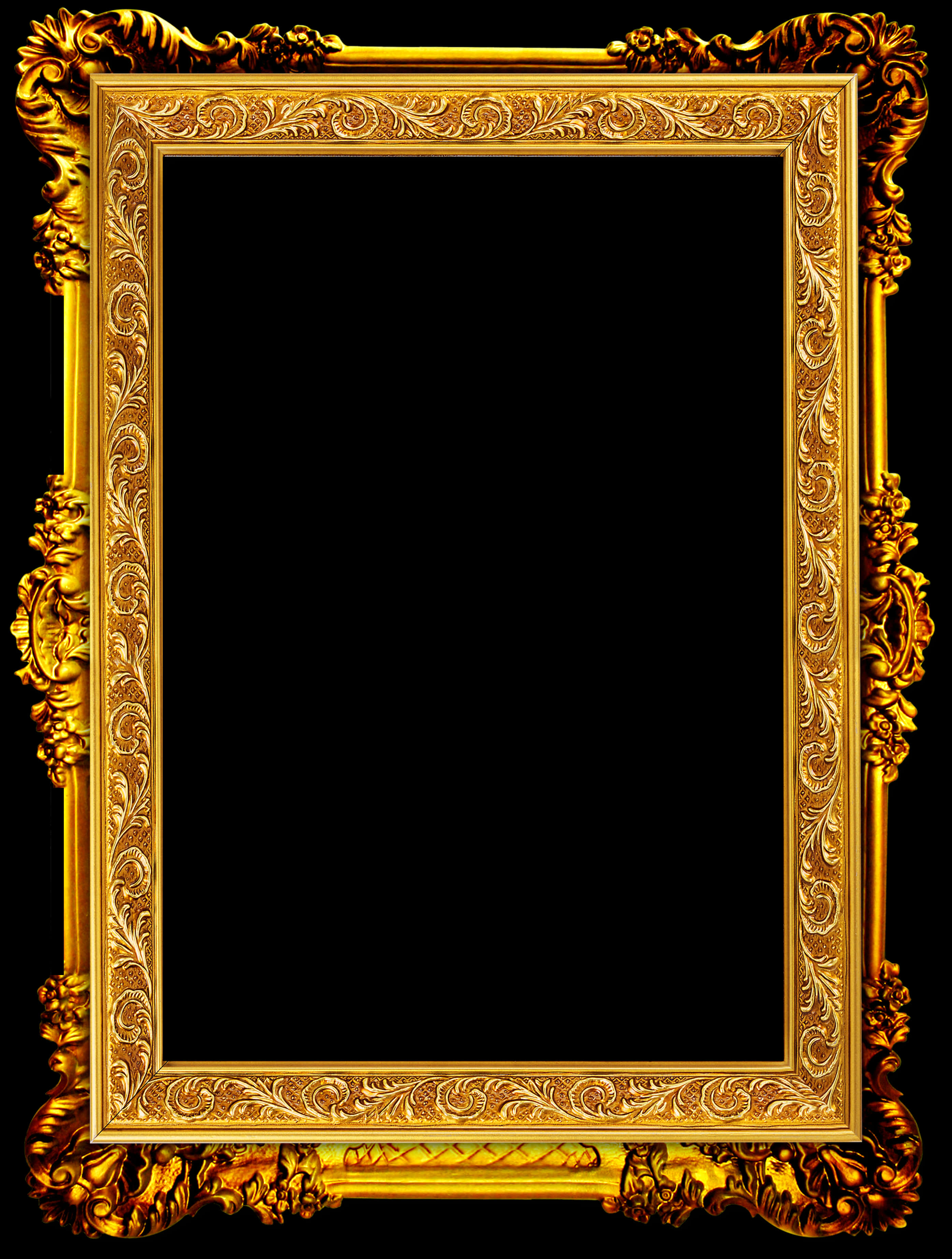 Ornate Golden Frame Design