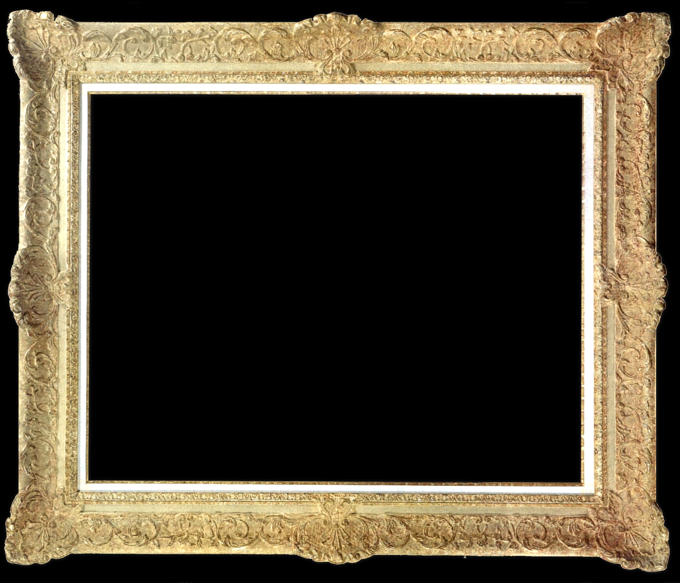 Ornate Golden Frame Empty