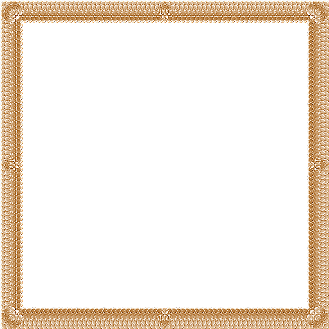 Ornate Golden Frameon Blue Background