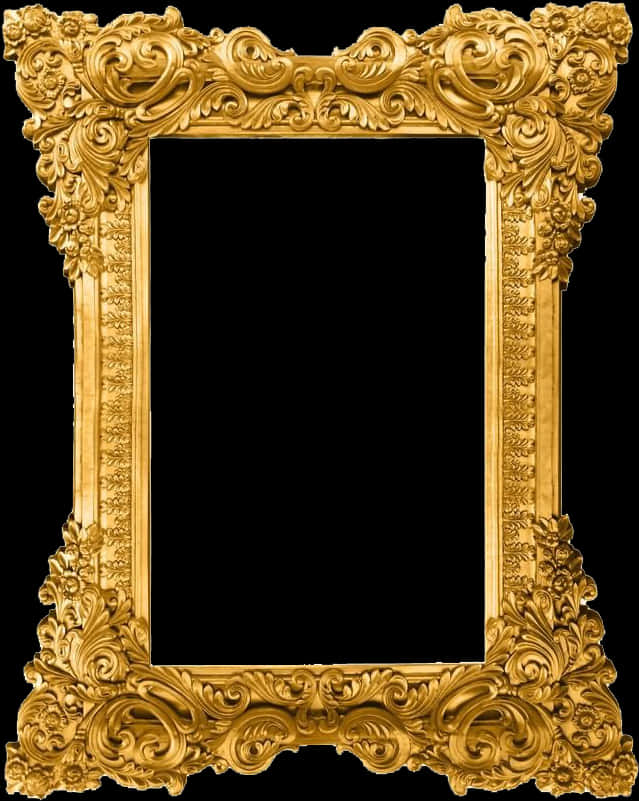 Ornate Golden Picture Frame