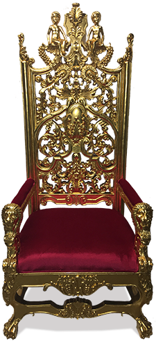 Ornate Golden Royal Throne